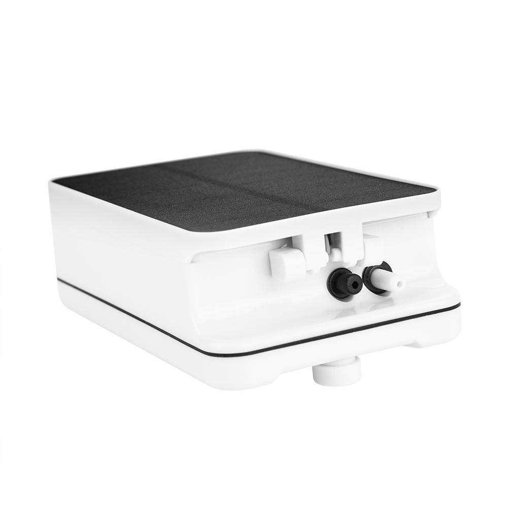 Pompa powietrza zasilana energią słoneczną pęcherzyk powietrza do stawu akwariowego staw ogrodowy, objętość powietrza 0,3 l/min Panel słoneczny 5 V 1,45 W rozmiar 13 x 8 x 4,2 cm