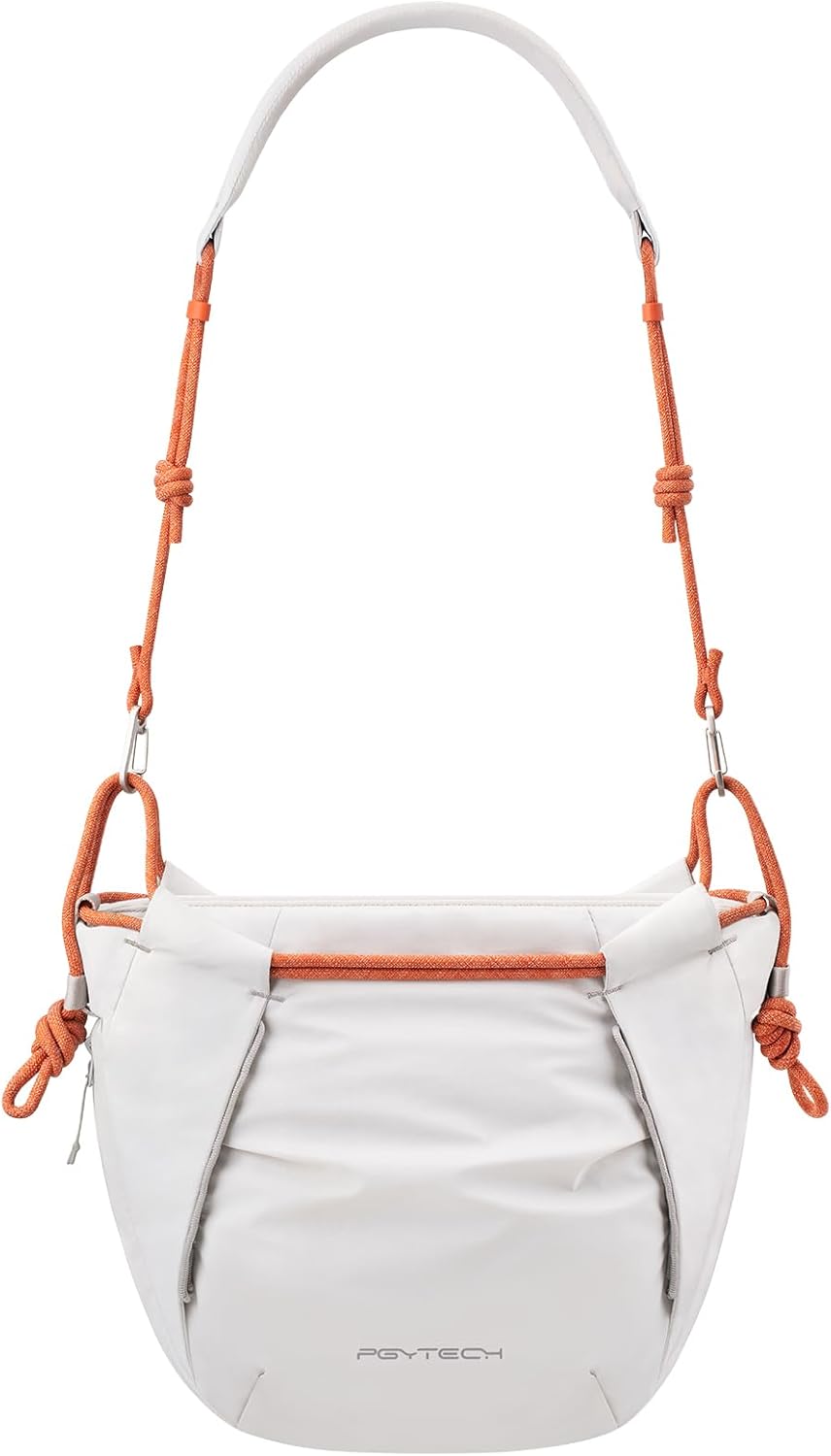 PGYTECH OneGo Rope Strap Camera Bag – Multifunctional Shoulder Bag for Urban Photographers. Compact Camera Bag Compatible with Sony/Canon/Nikon/Mirrorless Cameras, Mist