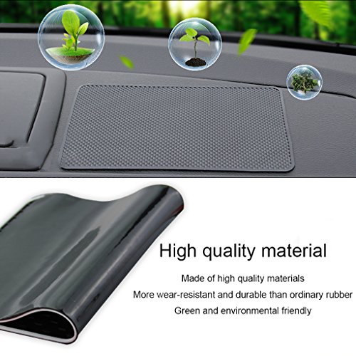 Eforcar Anti-Slip Mat,Car Dashboard Non-Slip Pad,Silicone Gel Car Anti-Slip Mat For Cellphone Ornaments Fixed Center Console Grid Holds Cell Phones,Sunglasses,Coins,Keys Etc - Black #TOP3