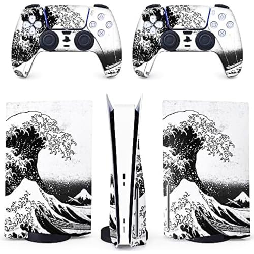 Ya en mundofriki.es: BelugaDesign PS5 Wave Piel Japonesa | Kanagawa Vinilo Cubierta Envoltura Pegatina Juego Completo Controlador de Consola | Compatible con Sony Playstation 5 (Disco estándar PS5, Blanco y Negro)