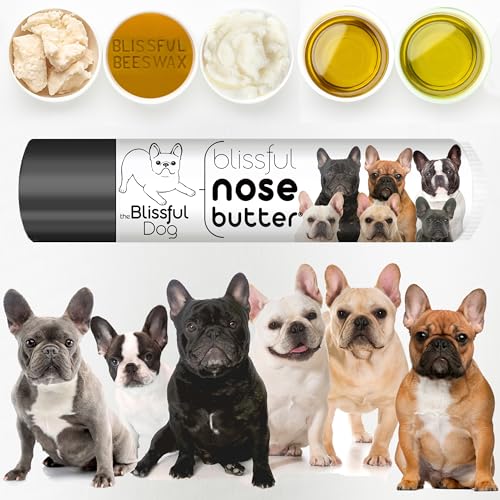 Image of The Blissful Dog French Bulldog Nose Butter, Versatile Dog Nose Balm for Dry Nose, Handcrafted Nose Moisturizer, Easy-to-Apply Dog Essentials, Unscented, 0.15 oz.
