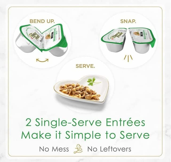 Miniatura 3 de Fancy Feast - Variedad de salsa pequeña, 4 sabores, 2 (cada uno) pescado blanco del océano, salmón chamuscado, pollo a la parrilla y pavo asado,