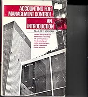 Accounting for Management Control: an Introduction B002JSRWL6 Book Cover
