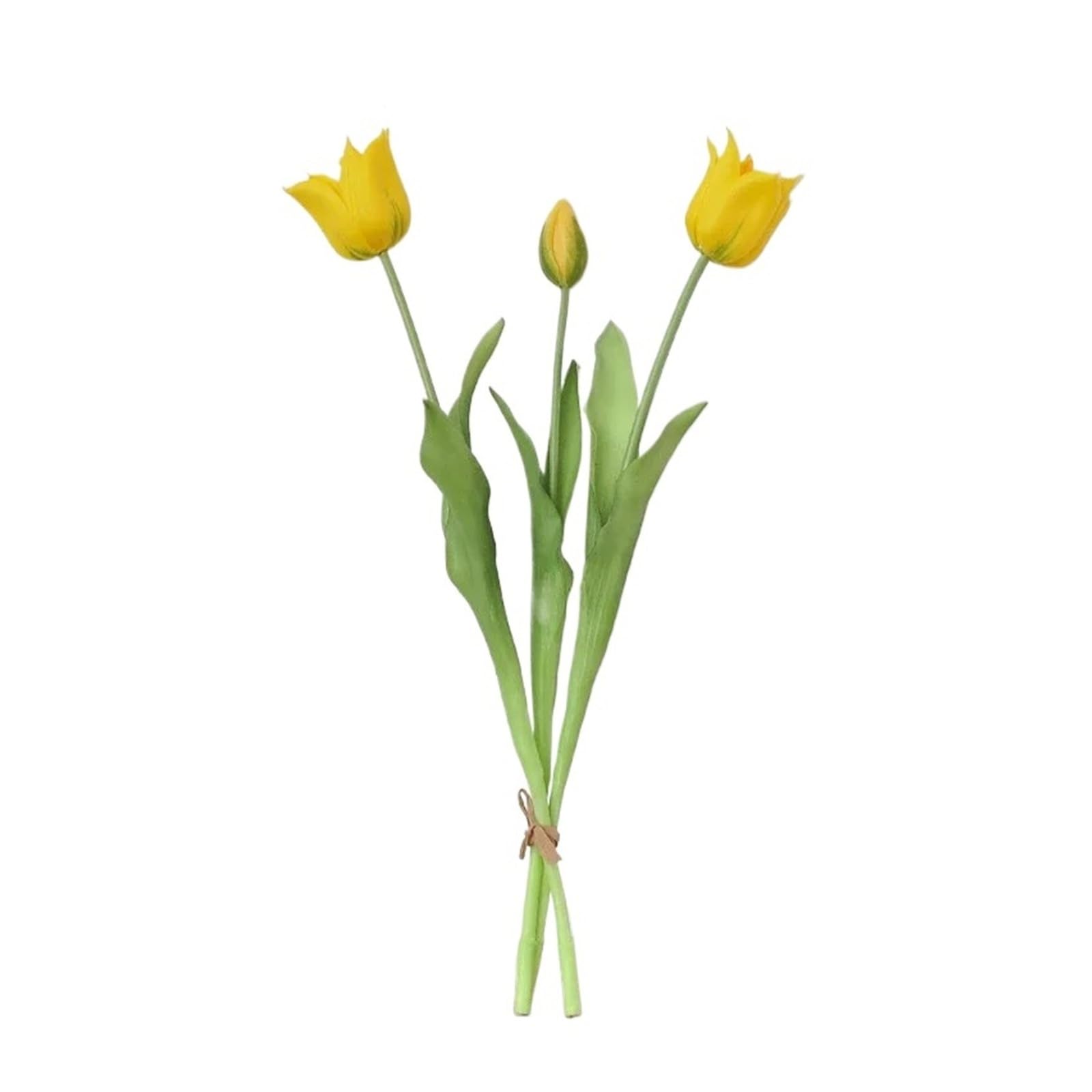 HamPaesk 1PC Artificial Bouquet Soft Glue Fake Flowers Balcony Decorative Simulation Flower Home Decoration(Yellow)
