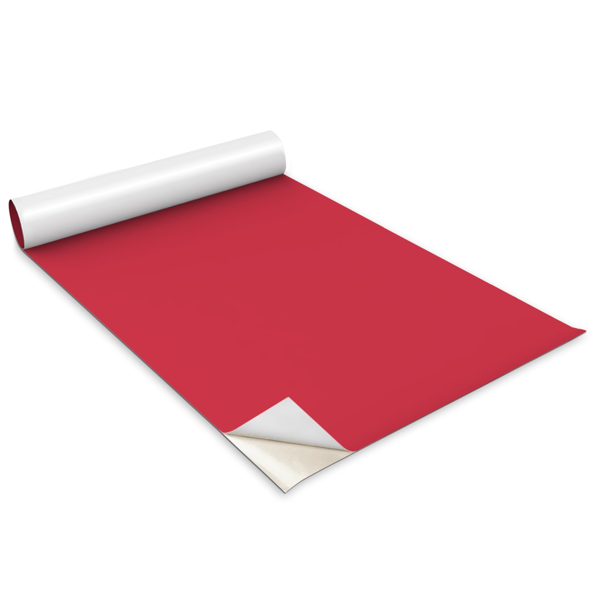 Rouleau adhésif meuble rouge 100x50 cm pour rénover cuisine et salon facilement