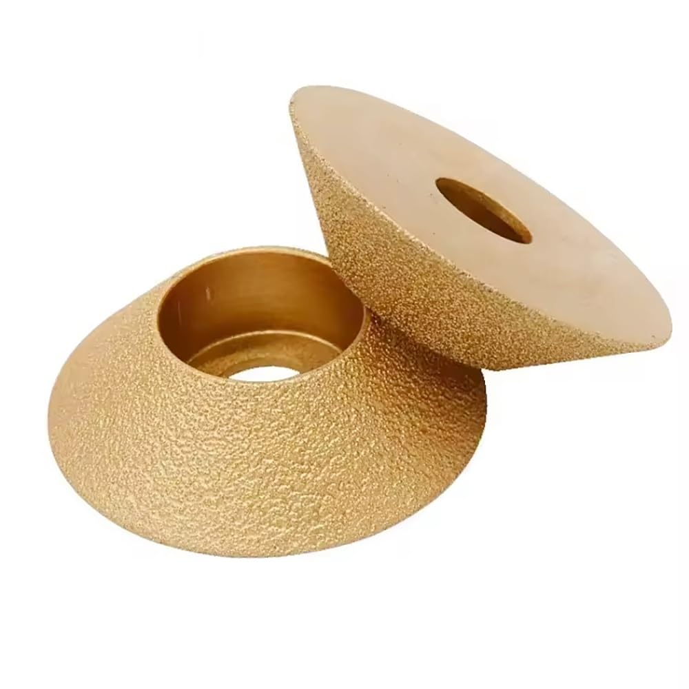 Ściernica Diamentowa Lutowana O Średnicy 75 Mm, Tarcza O Profilu Skośnym Do Ceramiki Z Betonu Kwarcowego, Grubość Szlifowania 15/20 Mm - 1 Szt.(15mm)