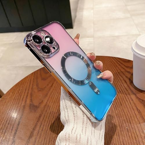 Coque iPhone 14 Pro Max transparente dégradée sans cadre et antichoc
