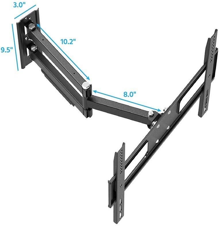 Monoprice Premium Full Motion TV Wall Mount Bracket Outdoor Waterproof, Corrosion Resistant for 32" to 100" TVs up to 110lbs, Max VESA 400x400