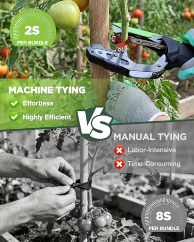 Máquina para amarrar plantas WORKPRO con guantes y accesorios miniatura 4