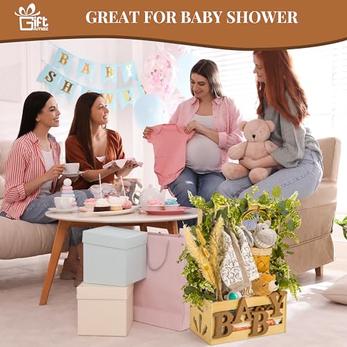 Wooden-Baby-Shower-Crate-Closet-Baby-Storage-Crate-with-Handle-Basket-for-Baby-Shower-Gifts-Welcome-Gift-Basket-for-Newborn-Boys-Girls-Pregnancy-Gifts-for-New-Parents Wooden Baby Shower Crate Closet Baby Storage Crate with Handle Basket for Baby Shower Gifts Welcome Gift Basket for Newborn Boys Girls Pregnancy Gifts for New Parents