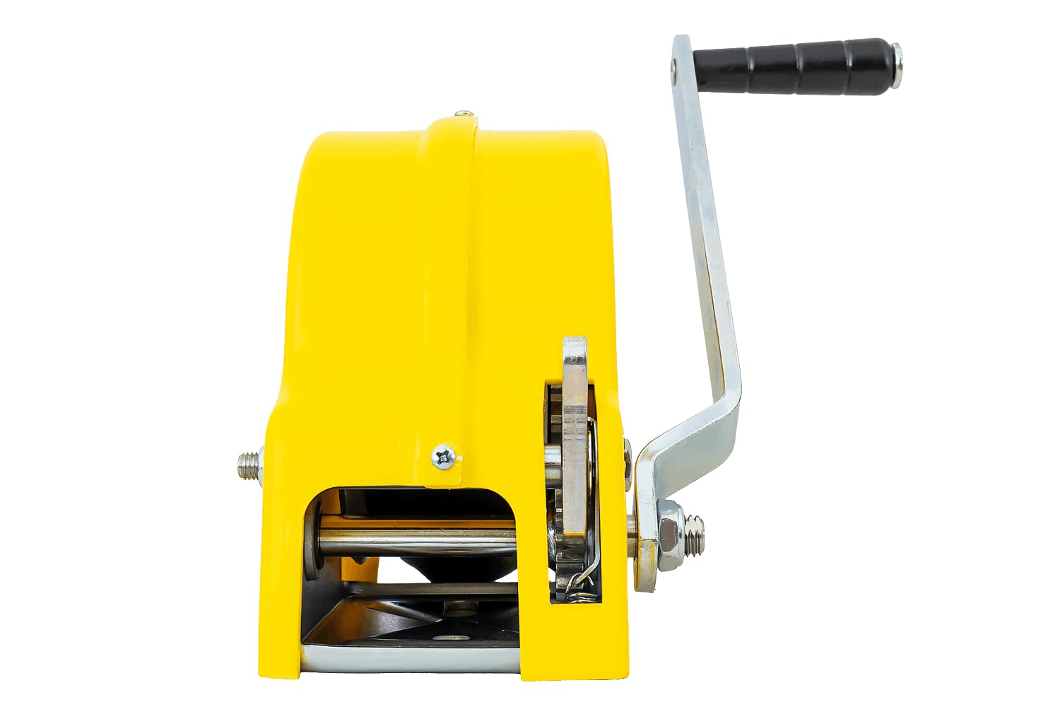 KNOTT Seilwinde 450 kg mit Gurt, Gelb