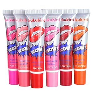 6 stuks set kukubird England kleuren tattoo magische kleur remover masker tint duurzame waterdichte tattoo lipgloss