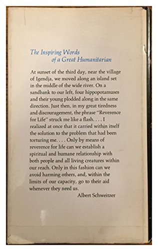 Albert Schweitzer: Reverence for Life - The ins... 0875292038 Book Cover