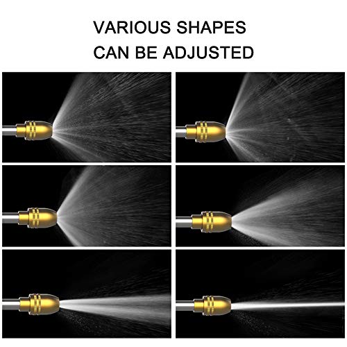 KKmoon pistola de alta pressão, pistola de água de lavagem de carro, 6 padrões de irrigação, ferrame