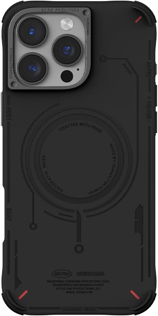 SKINARMA Mecha iP16 Pro Case (2024 Solid Light Grey) 6.3" MAG-Charge for iPhone 16 Pro