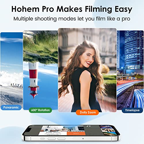 Hohem Gimbal Stabilizer For Smartphone, 3-Axis Phone Stabilizer With Tripod, Foldable Phone Gimbal For Android And Iphone 14 Pro Max, Stabilizer For Video Recording With 600° Auto Rotation - Hohem Isteady X thumb #2
