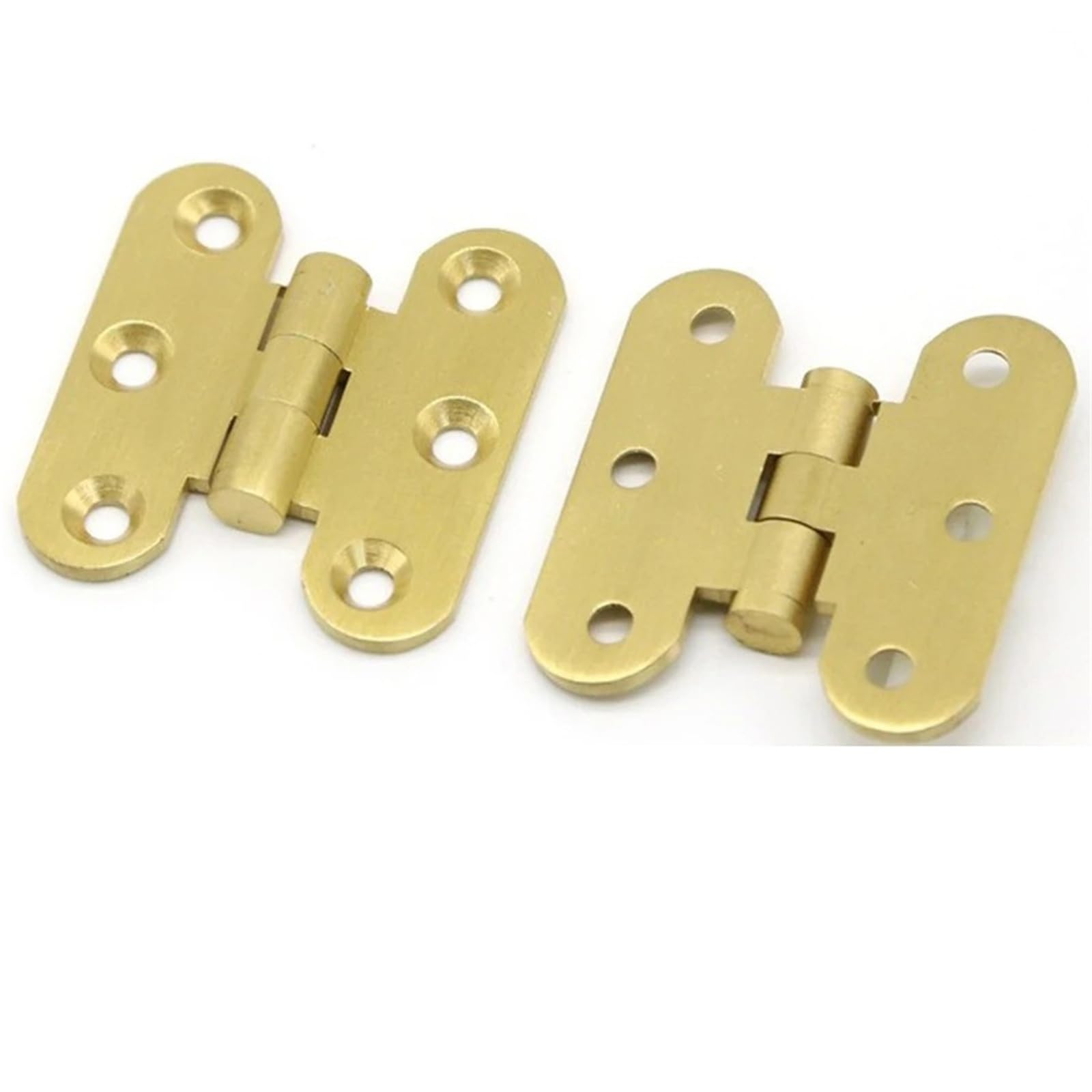 Wooden Mailbox Box Brass Folding Cabinet Hinges Furniture Hidden Door Hinge with Screws 2Pcs ﻿(50x46mm)