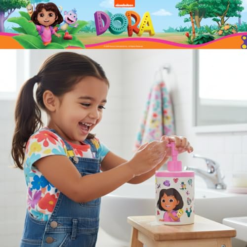 Dora The Explorer Kids Soap/Lotion/Hand Sanitizer Pump Dispenser, 10 Ounces, (Officially Licensed Product) by Franco by Franco - Used condition - Image 4