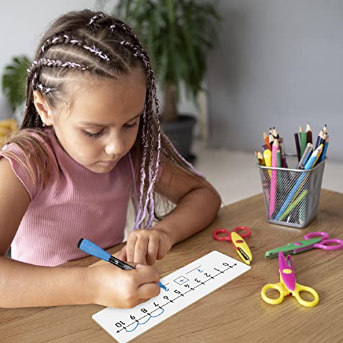 Dry Erase Number Line Board 4”X12” Inch Lapboard Double Sided White Board Featuring 0-10 Number Line On One Side 0-20 On The Other For Students Desk #TOP5