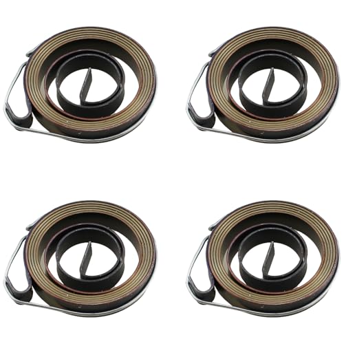 TAODAN 4PCS Black Steel Drill Press Reset Spring 35x6x0.7mm Bench Drill Accessories for Industrial Equipment and Domestic Appliances Repair