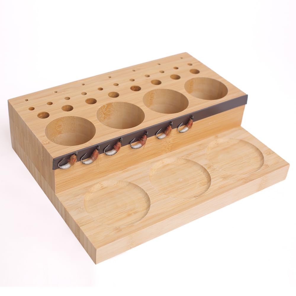 Raprance Kit de pêche à la mouche en bois - Organiseur de bureau