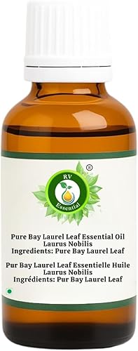 R V Essential Pure Bay Laurel - Aceite esencial de hoja de laurel, 1.01 onzas, Laurus Nobilis (grado terapéutico 100% puro y natural)