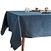 ZXC Tovaglia in Cotone Lino Rettangolare E Antimacchia Impermeabile per Cucina Sala da Pranzo,Casa Colonica(Colore:Blu Denim)(Size:140 * 300cm)