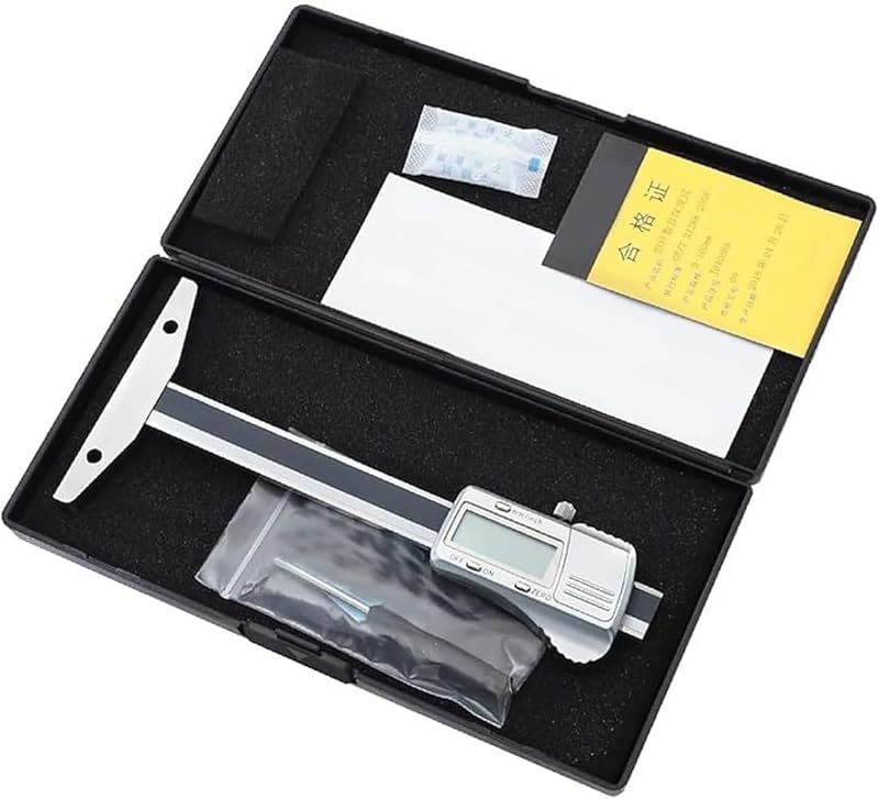 デジタルノギス ステンレス製 0〜150mm LCD大型画面 ゼロリセット mm/inch切替 固定ネジ付き 精密測定 工業用 木工