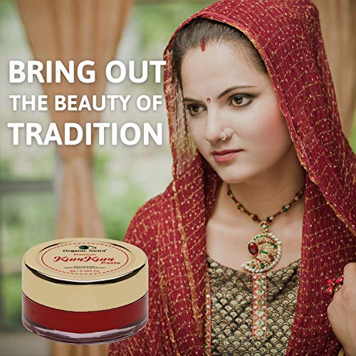 Organic Netra Sindoor/Kumkum Paste | Waterproof Long lasting, Smudge Proof Sindoor | Pure and Natural Deep Red Colour, Long lasting | Enriched with Natural and Organic... - Image 7