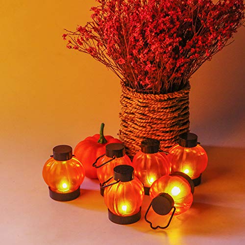 IMAGE Luci di zucca a LED 12pcs Mini Lanterna da