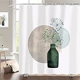 【Größe】: Duschvorhang 240x200 cm, duschvorhang kann für Eck- oder lange Badewannen verwendet werden und bietet maximale Flexibilität bei der Verwendung, kann Ihren täglichen bedarf decken.