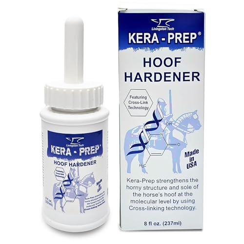 Kera Prep Hoof Hardener for Horses Targeted Horse Hoof Care to Reinforce Hoof Structure at the Molecular Level Repels Moisture Restores Elasticity & Preps for Sealant Ideal for Wet Conditions