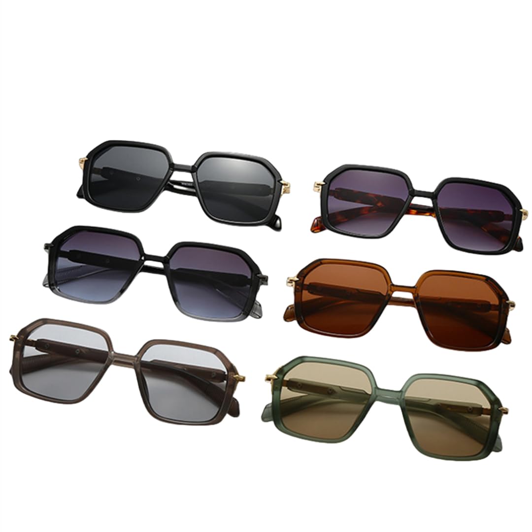 Occhiali da sole retrò da uomo, UV400, moda, donna, rivetti sfumati