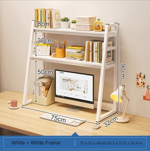Table pliante réglable avec étagère intégrée pour bureau et maison