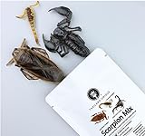 Thailand Unique Scorpion Mix - 15 G 3 Pieces Dehydrated Edible Insects for Humans, Healthy and a Great Gag Gift