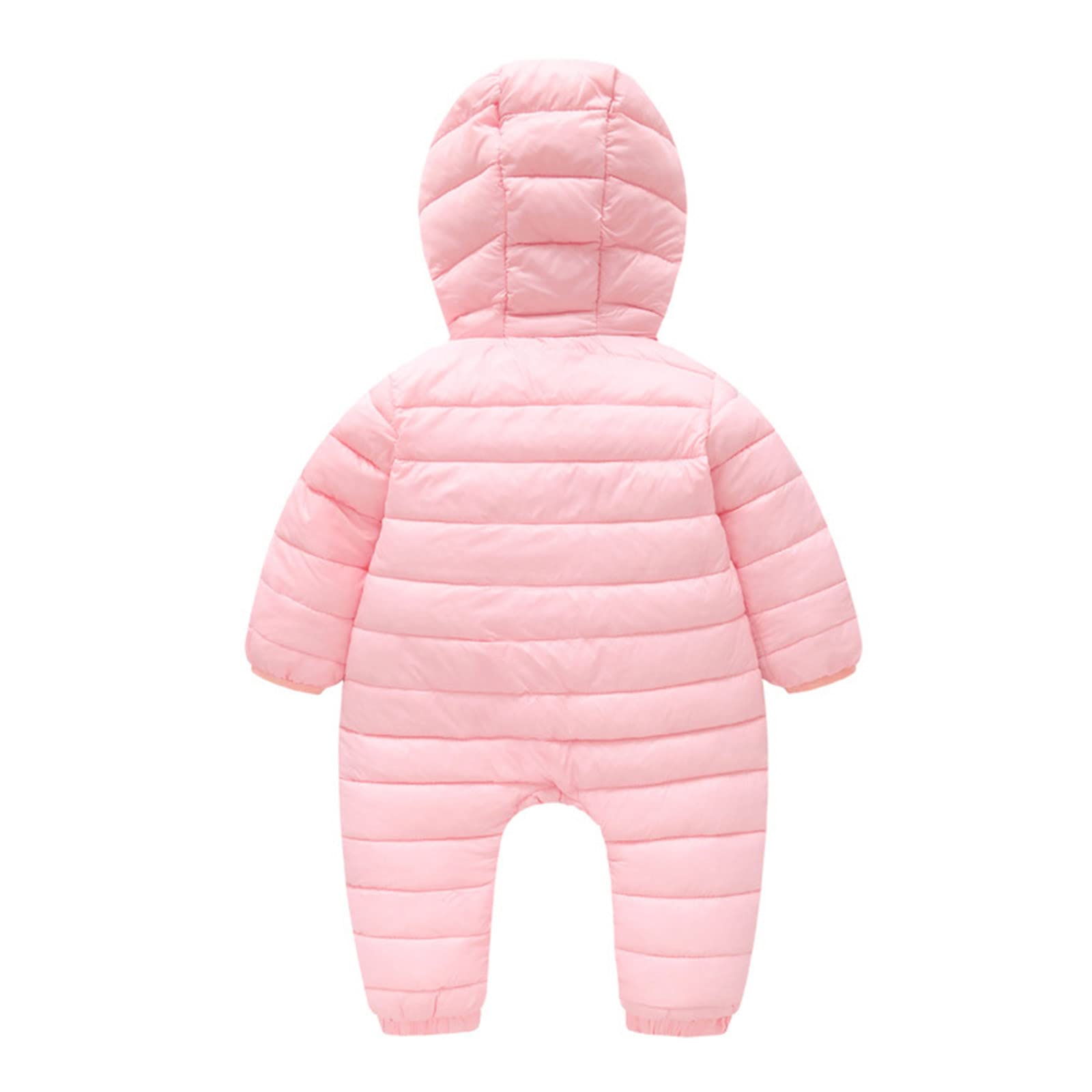 Generisch Traje de nieve cálido para bebé recién nacido, con orejas de oso, abrigo de plumón, pelele acolchado, ropa de abrigo de invierno, niño 92