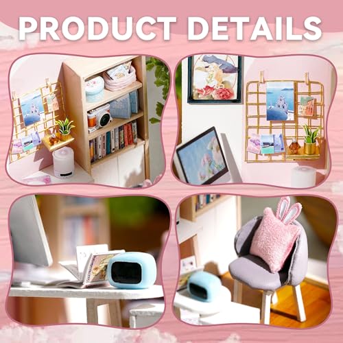 Image of Flever Dollhouse Miniature DIY House Kit Creative Room with Furniture for Romantic Artwork Gift (World of Creativity)