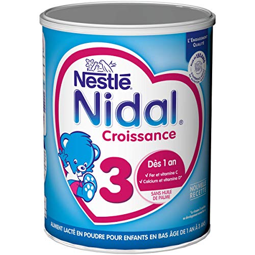 Nestlé Nidal 3 Lait de Croissance en Poudre de 1 à 3 ans, 800g