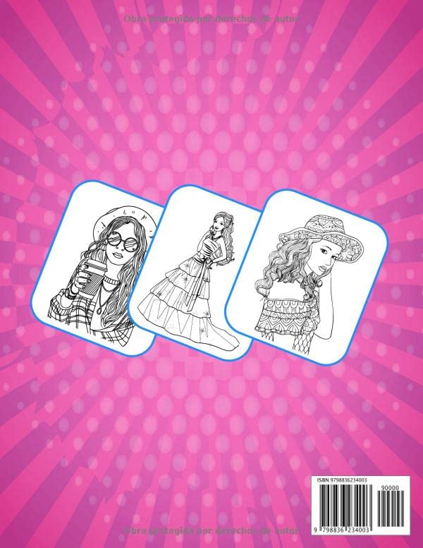 Miniatura 2 de Libro para colorear de moda para niñas de 8 a 12 años Libro para colorear de belleza y diseño de moda para niños, niñas y adolescentes (Libros para