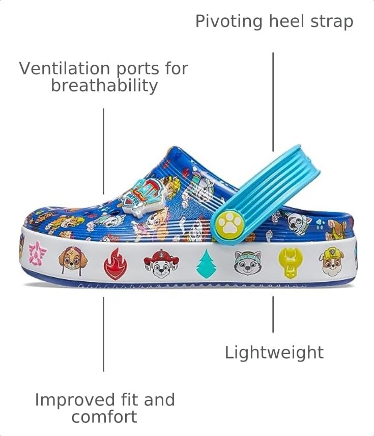 Image of Crocs Kids Paw Patrol Off Court Clogs