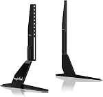 Suptek Haut de table pivotant universel TV Stand pour 26-60 pouces LED OLED Écrans courbés plats, réglable en hauteur TV Support de montage avec base en verre Tenez jusqu'à 99lbs, Max VESA 400x400mm,TS202
