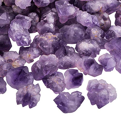 Sunyik SUNGDX002802 Natural Amethyst Rough Stone, Irregular Raw Crystal Point Loose Gemstone thumb #1