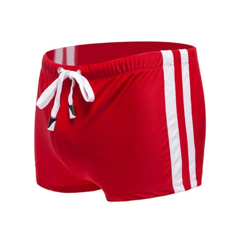 Amazon.com: Traje de baño con relleno para el pene Push Up para hombre,  traje de baño sexy tipo bóxer (color: B001 rojo, talla: mediano)
