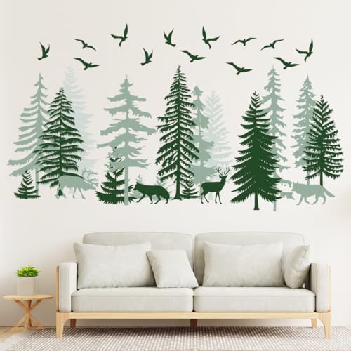 Vinilos Decorativos Árbol y Animales MuralMood 2pcs