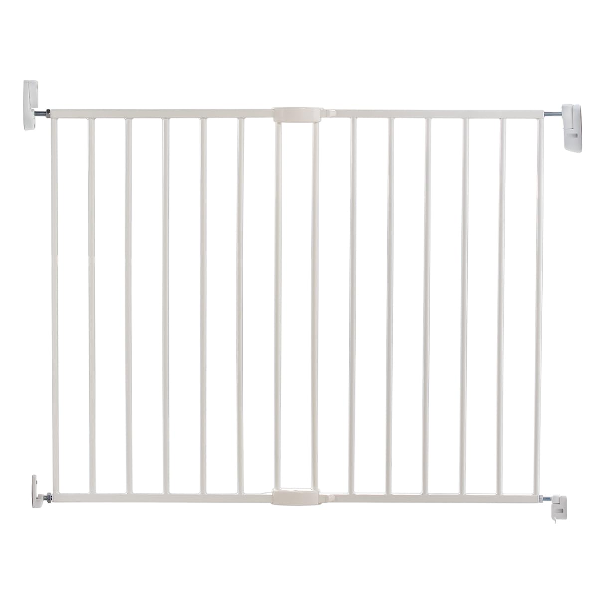 Munchkin Barrière de Sécurité Extensible Easy Close Bébé & Tout-Petits | Barrière de Sécurité Large pour Escaliers & Portes | Sans Barre | 64.5-102cm | Blanche