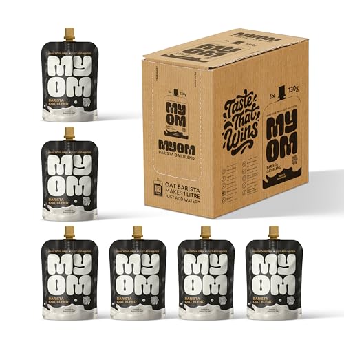 MYOM Barista Oat Milk-Free Premix - Makes 6 Litres - 6 Pouches