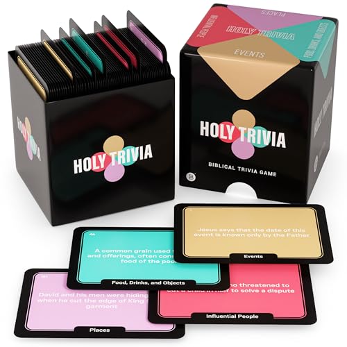 Briston Holy Trivia Bible Card Game, Trivia Small Group Bible