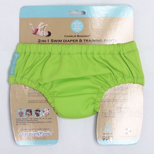 Hiphip Charlie Banana Swim Nappy Green Small - Thumbnail 2