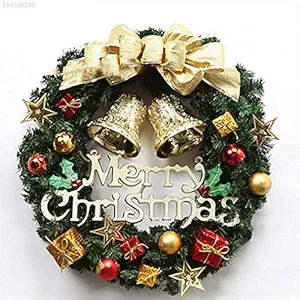 Ubersweet Imported 8BC5 Golden Bowknot DIY Craft New Charistmas Wreath Window Door Pendant PVC