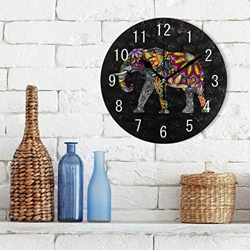 Reloj de pared redondo Acrylic 25 cm silencioso miniatura 3